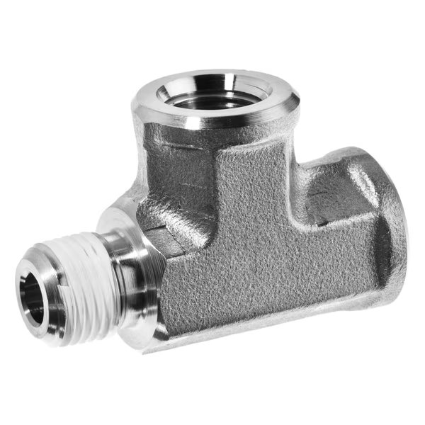 Pipe Fitting w Sealant 316SS Instrumentation Run Tee 3/8